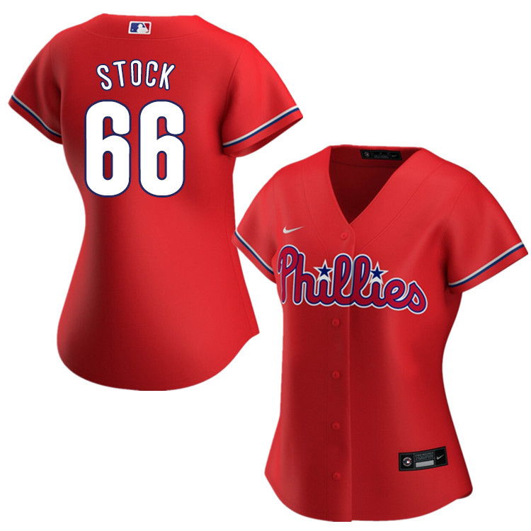 Nike Women #66 Robert Stock Philadelphia Phillies Baseball Jerseys Sale-Red